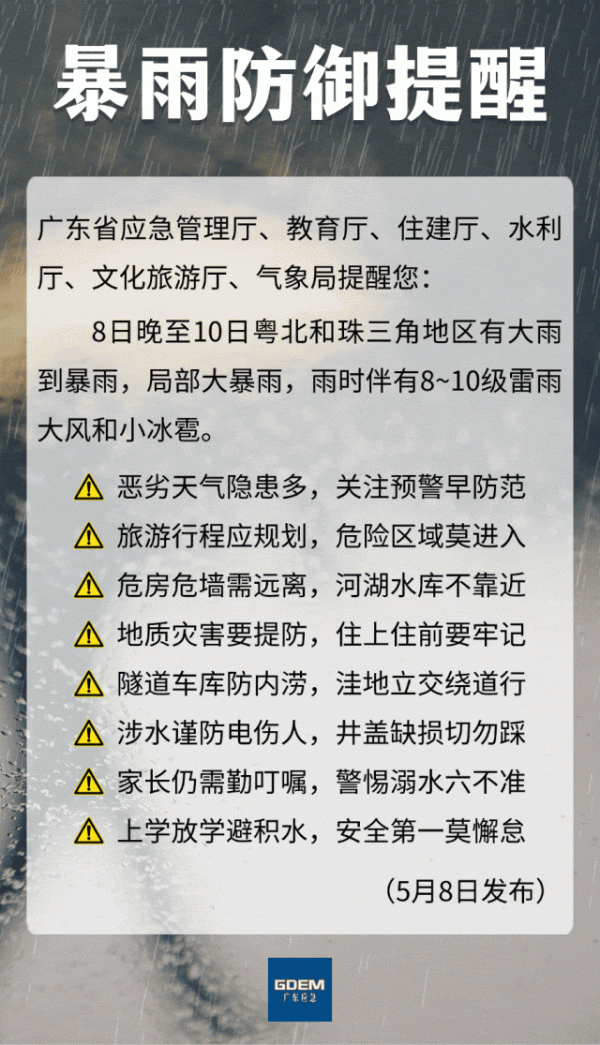 宏图优配 注意！广东将迎暴雨，防汛Ⅳ级应急响应已启动