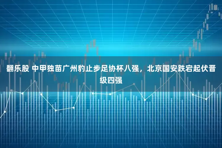 翻乐股 中甲独苗广州豹止步足协杯八强，北京国安跌宕起伏晋级四强